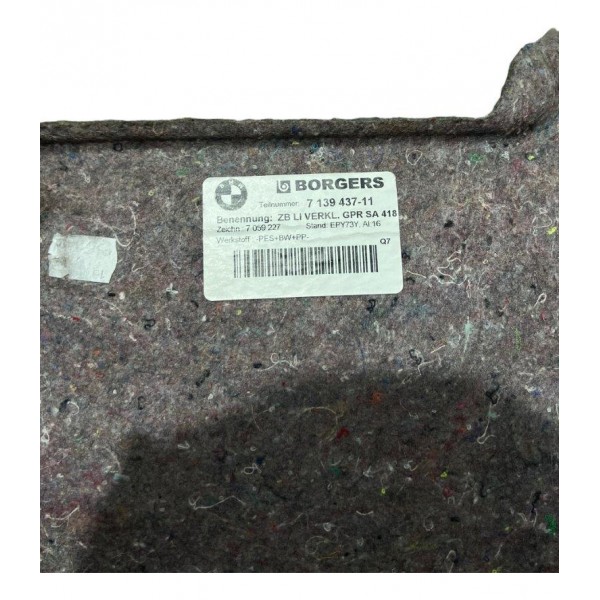 Acabamento Forro Porta Malas Esquerdo Bmw 335i 3.0 2012