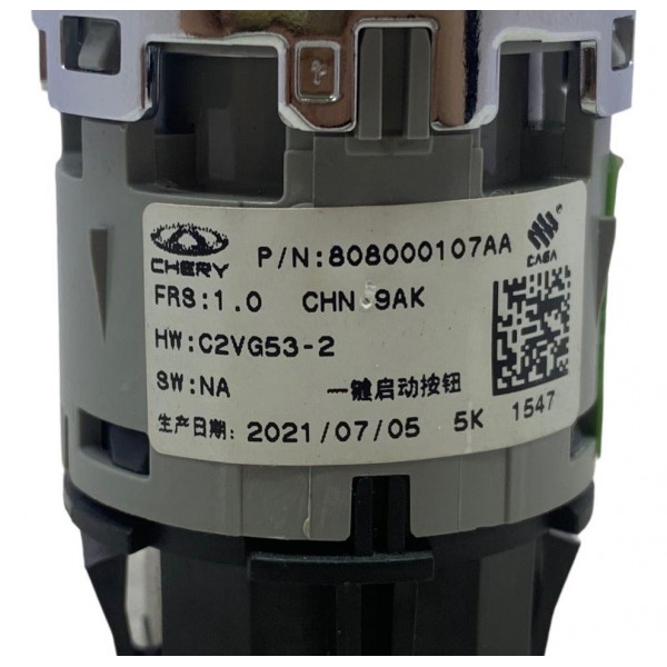 Botão Start Stop Chery Tiggo 8 Txs 1.6 2022