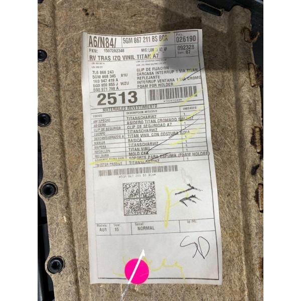Kit Forro Porta Dianteiro Traseiro  Golf Gti 2.0 2015