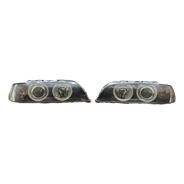 Par Farol Dianteiro Bmw 540i 4.4 2002 Ambos Lados