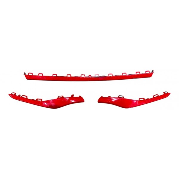 Jogo Friso Inferior Parachoque Dianteiro Fastback Abarth 1.3 Vermelho